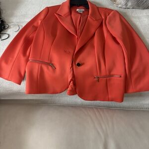 Women's Orange Blazer